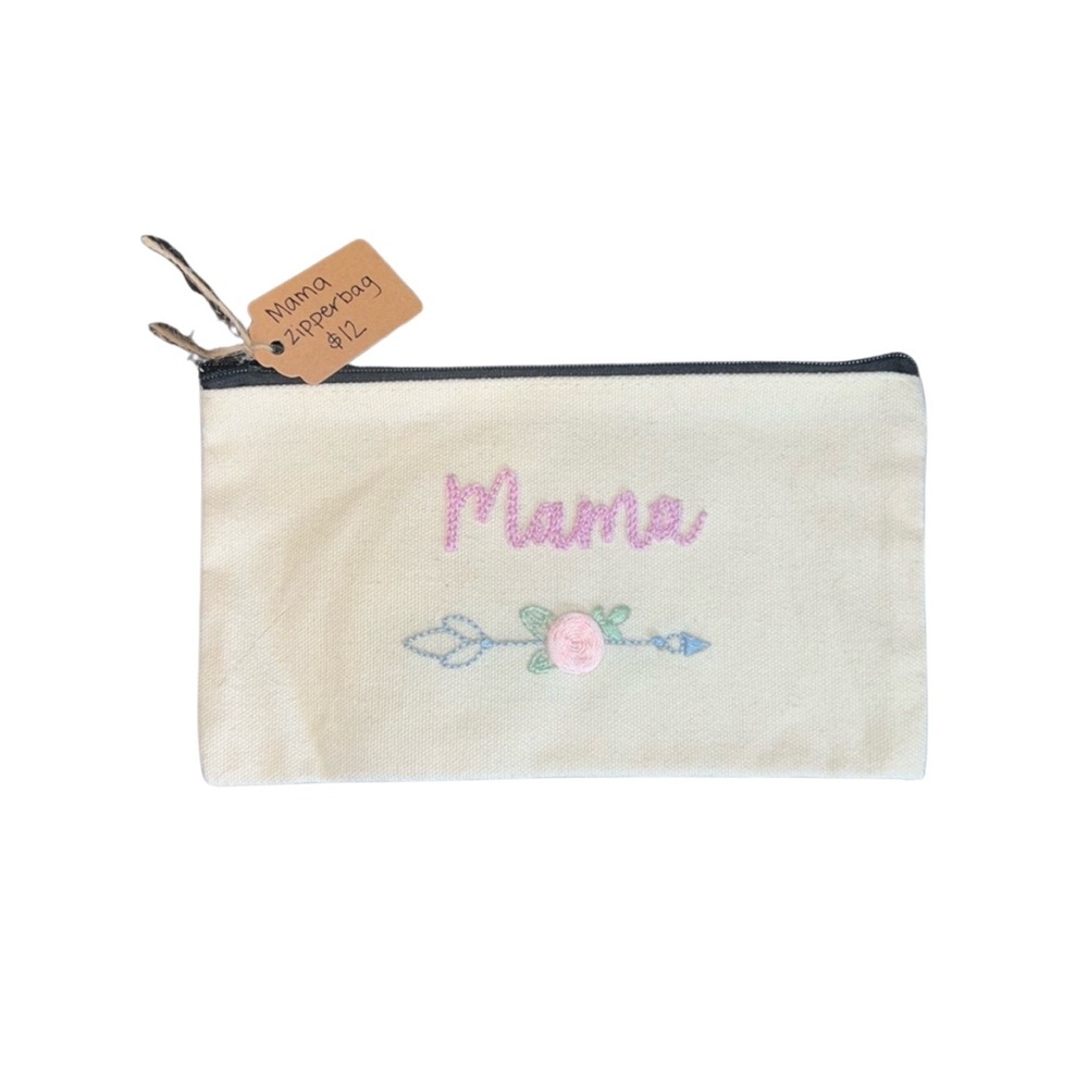 Mama Canvas Zipper Bag​